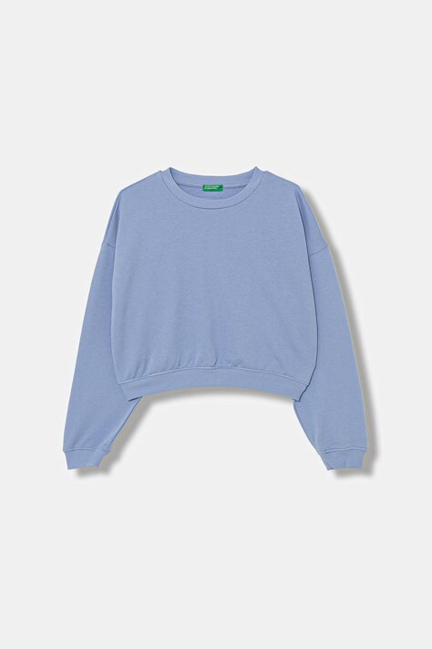 United Colors of Benetton mikina detská bavlnená modrá 3NBMC10SD