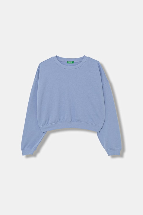 United Colors of Benetton mikina detská bavlnená modrá 3NBMC10SD