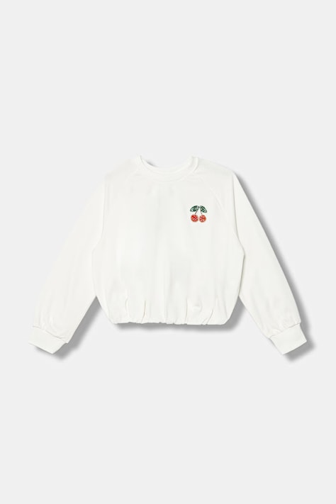 United Colors of Benetton bluza dziecięca z bawełną beżowa 3WHVC10SV