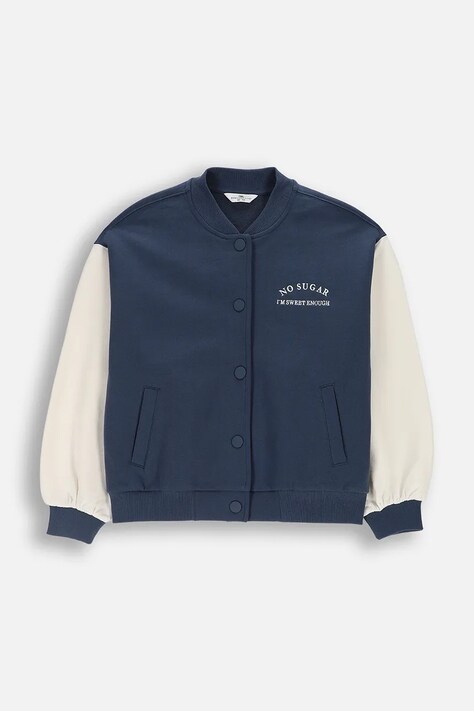 Coccodrillo dukserica na zakopčavanje za djecu od pamuka mornarsko plava