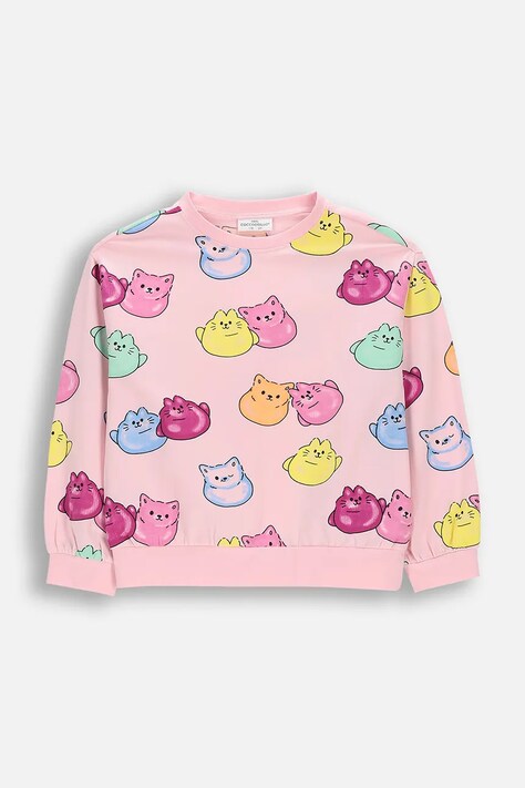 Coccodrillo dukserica za djecu od pamuka SWEET SHOP GIRL KIDS