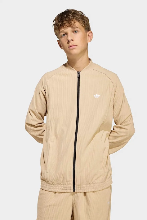 adidas Originals bluză copii culoarea bej, uni, KC7039