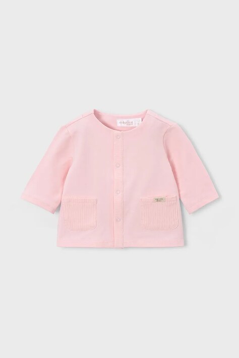 Mayoral Newborn bluza niemowlęca kolor różowy gładka 1485