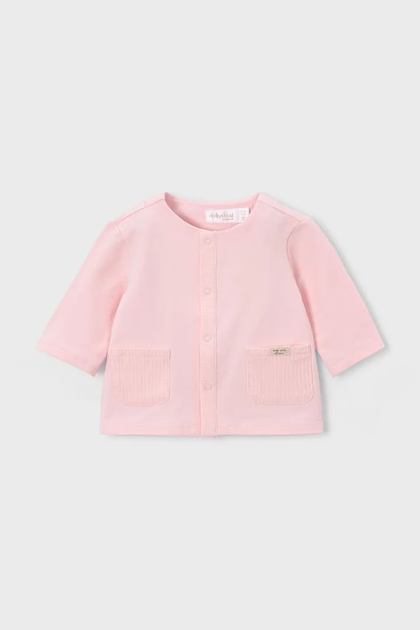 Mayoral Newborn bluza niemowlęca kolor różowy gładka 1485