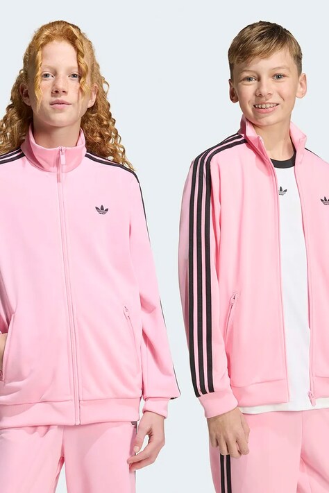 adidas Originals bluza dziecięca kolor różowy z aplikacją KE0895