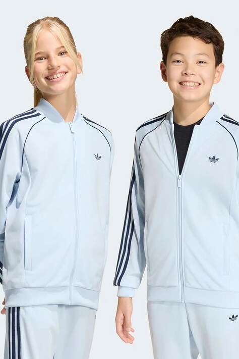 adidas Originals bluza dziecięca kolor niebieski z aplikacją KE2858