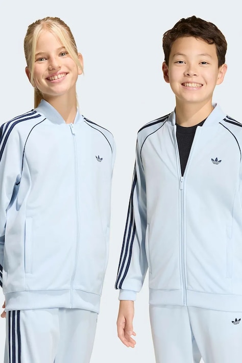 adidas Originals bluza dziecięca kolor niebieski z aplikacją KE2858