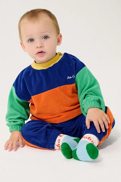 Bobo Choses bluza niemowlęca kolor pomarańczowy wzorzysta B126AB046