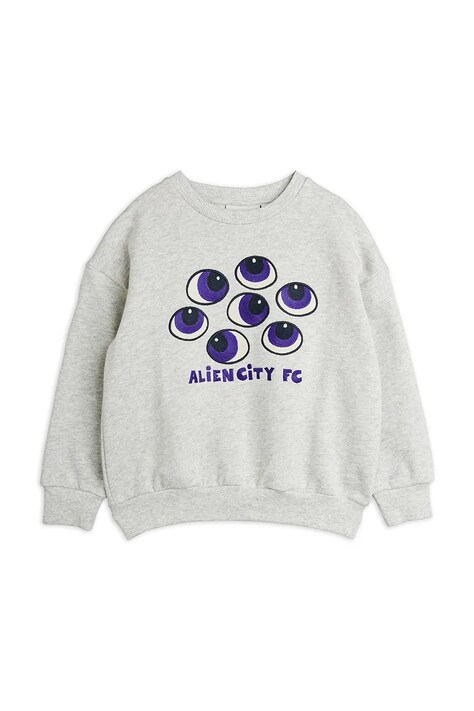 Mini Rodini felpa per bambini in cotone Eyes grigio 26220131