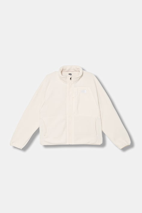 The North Face bluza polarowa dziecięca G YUMIORI FULL ZIP JACKET kolor beżowy gładka NF0A8AZHQLI1