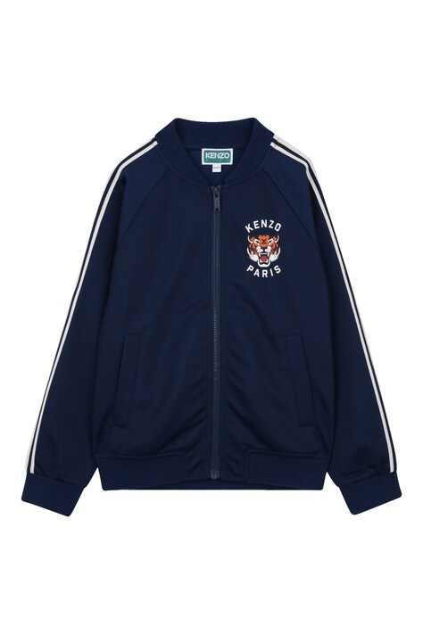 Dječja dukserica Kenzo Kids boja: tamno plava, s aplikacijom, K61687