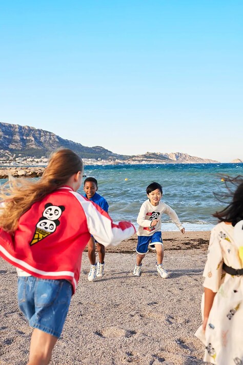 Kenzo kids bluza dziecięca bawełniana beżowa K61657