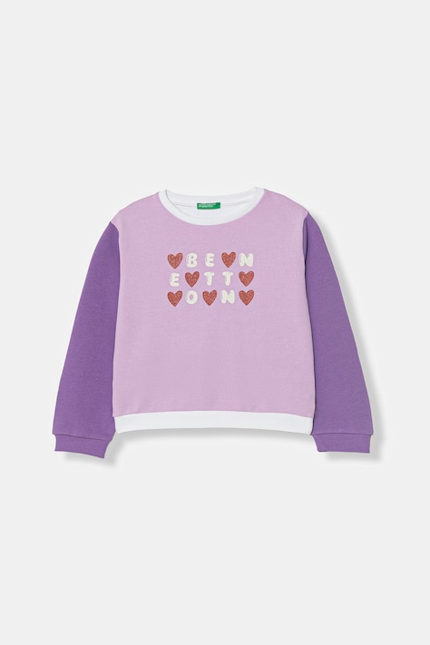 United Colors of Benetton hanorac pentru copii, din bumbac multicolor 3J70G10LS