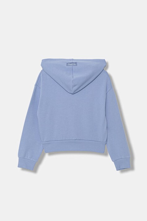 United Colors of Benetton кофта, яка розстібається дитяча бавовняна — SS26-BLK05U, блакитний — фото 2
