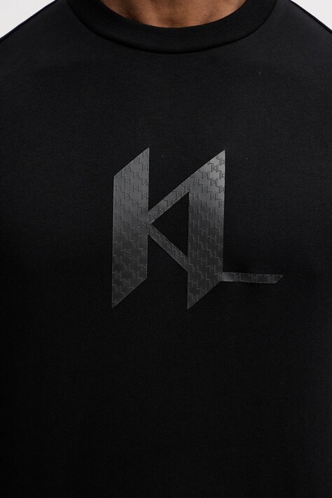 Бавовняна кофта Karl Lagerfeld — SS26-BLM00W, чорний — фото 6
