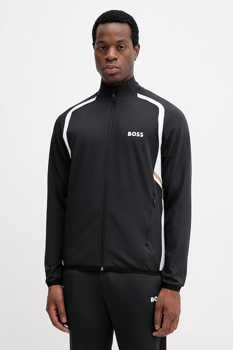 BOSS Green bluza męska kolor czarny wzorzysta 50554402