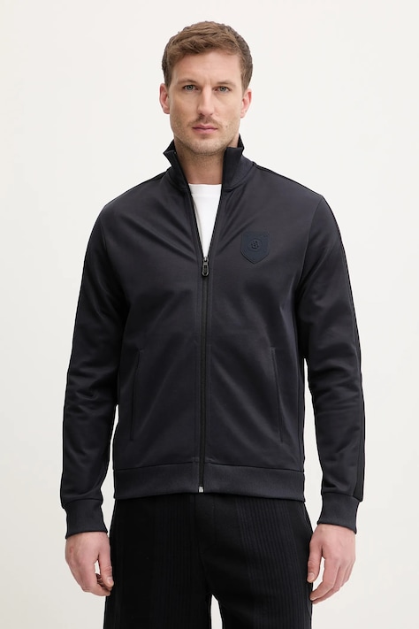 BOSS Green bluza SW_BB BC Lux Skarley męska kolor granatowy gładka 50554585