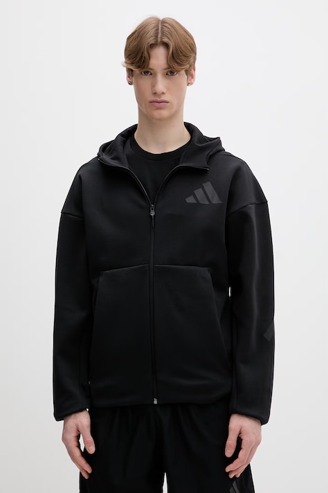 adidas bluza Z.N.E męska kolor czarny z kapturem z nadrukiem JE7538
