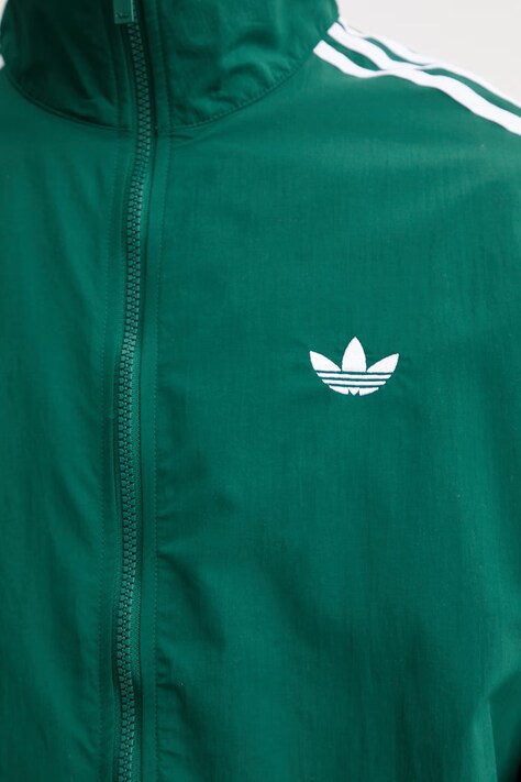 adidas Originals kurtka Firebird kolor zielony przejściowa KC8018