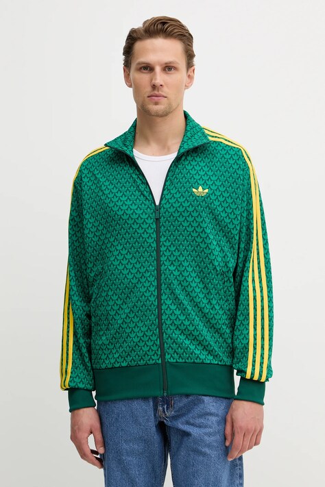 adidas Originals bluza Firebird męska kolor zielony KD0382