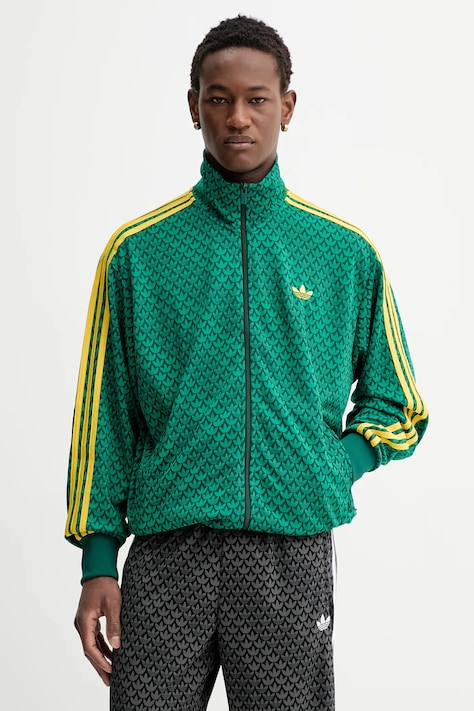 adidas Originals bluza Firebird męska kolor zielony KD0382