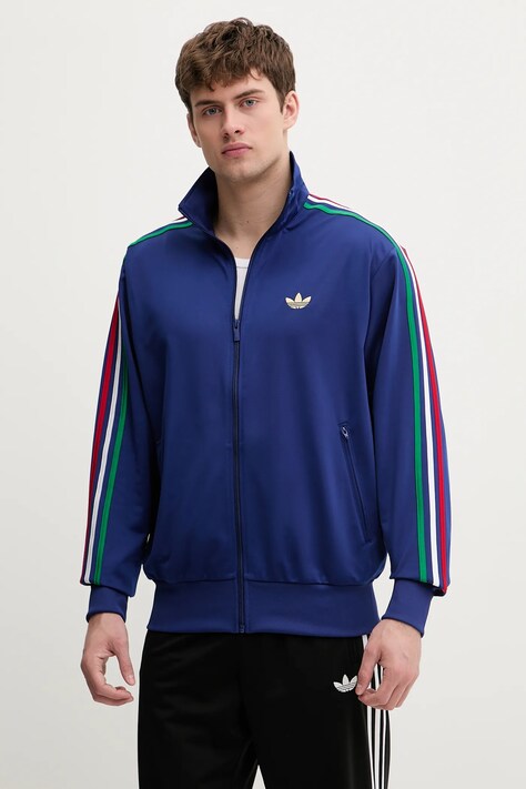 adidas Originals bluza Firebird męska kolor niebieski z aplikacją KD3846