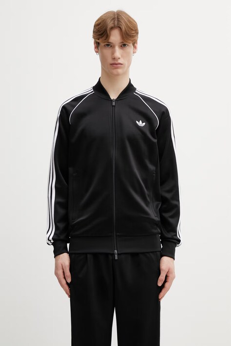 Суичър adidas Originals мъжки в черно с изчистен дизайн KE3512