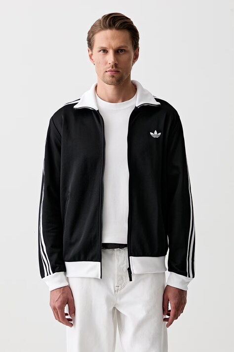 adidas Originals cipzáras melegítőfelső férfi Beckenbauer fekete KE3527