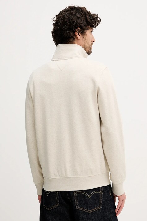 Tommy Hilfiger bluza męska kolor beżowy gładka MW0MW41759