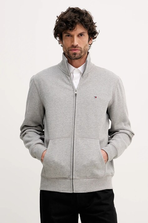 Tommy Hilfiger bluza męska kolor szary gładka MW0MW41759