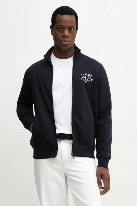 Tommy Hilfiger bluza męska kolor granatowy z nadrukiem MW0MW41425