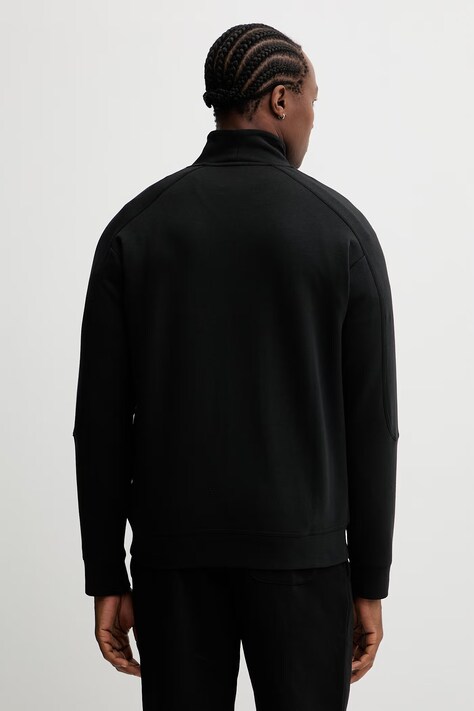 Кофта HUGO ATLAS HALF ZIP — SS26-BLM03J, чорний — фото 3
