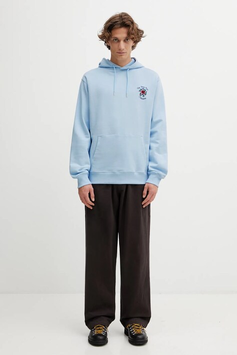 Бавовняна кофта Drôle de Monsieur Hoodie Slogan Rose — фото 5