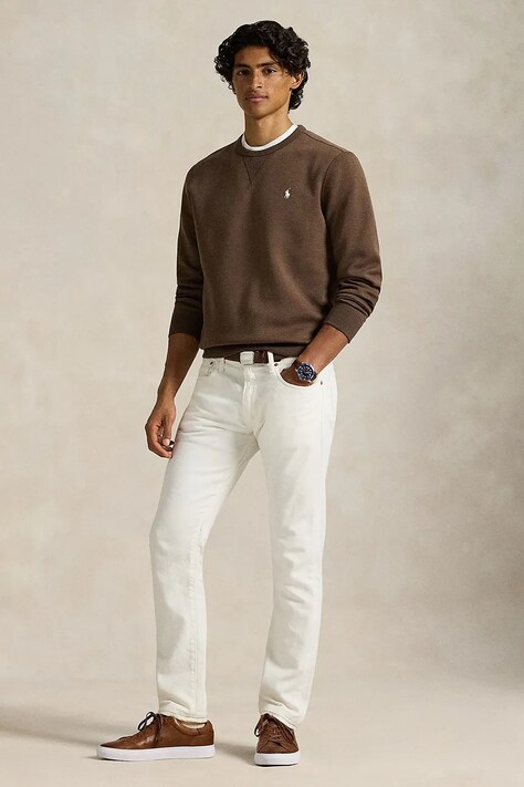 Μπλούζα Polo Ralph Lauren χρώμα: καφέ, 710961139