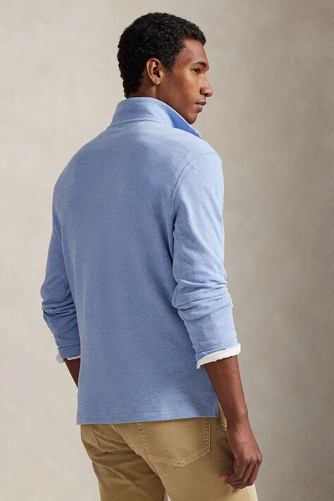 Polo Ralph Lauren кофта чоловіча бавовняна — SS26-BLM063, блакитний — фото 2