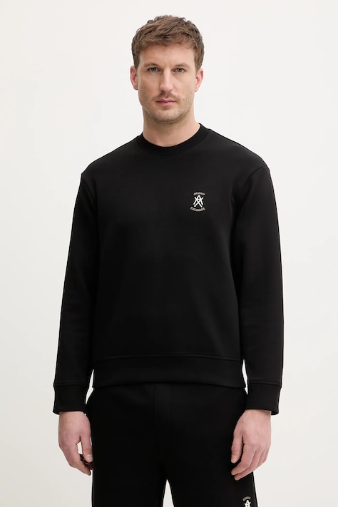 Armani Exchange bluza męska kolor czarny z aplikacją XM001777 AF10818