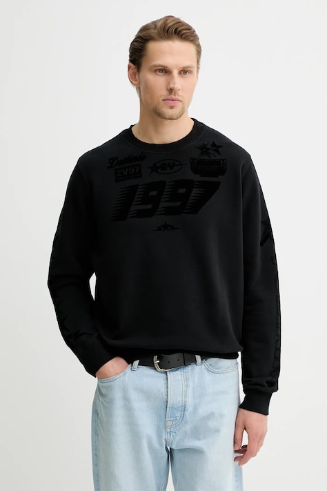 ZADIG&VOLTAIRE bluza męska kolor czarny z aplikacją JMSS01320