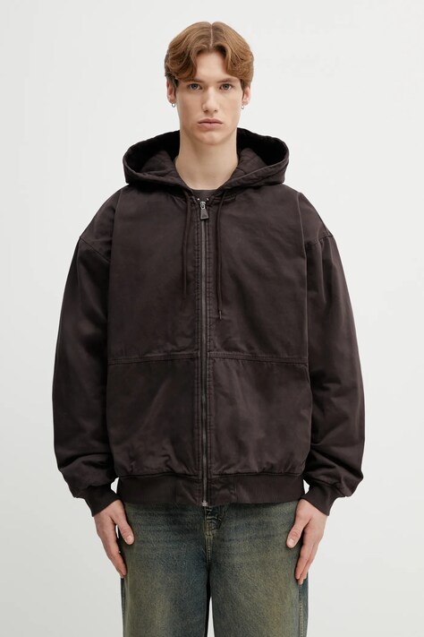 adidas Originals kurtka bawełniana Equipment Jacket kolor brązowy przejściowa KB9357