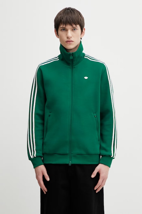 Mikina adidas Originals Classic TT pánská, zelená barva, s aplikací, KE4592