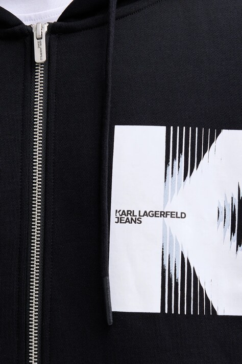 Бавовняна кофта Karl Lagerfeld Jeans — SS26-BLM07T, чорний — фото 5