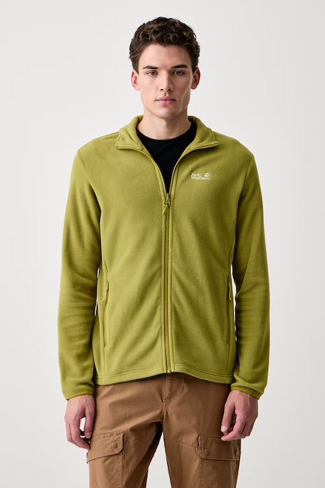 Jack Wolfskin Кофта на застёжке мужская Taunus 100 зелёная A65793