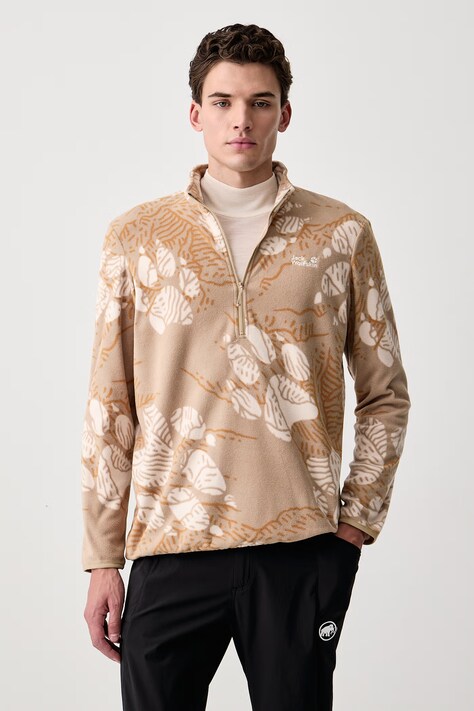 Jack Wolfskin Bluza rozpinana męska Paw Era 100 beżowa A65984