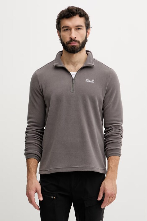 Jack Wolfskin bluza sportowa męska Taunus 100 szara A65798