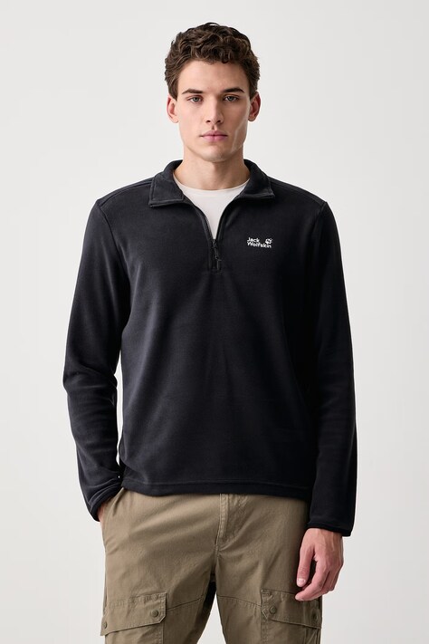Jack Wolfskin Bluza sportowa męska Taunus 100 czarna A65798