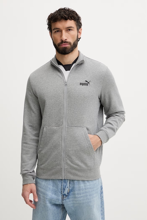 Puma bluza Essentials Logo męska kolor szary gładka 682584