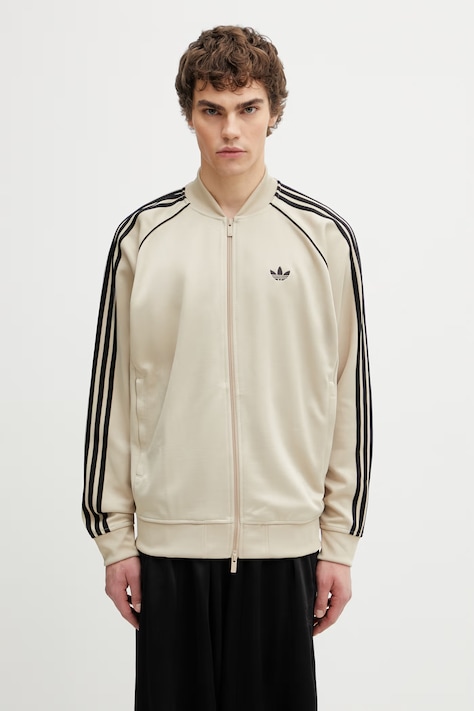 adidas Originals mikina na zips pánska béžová KC8524