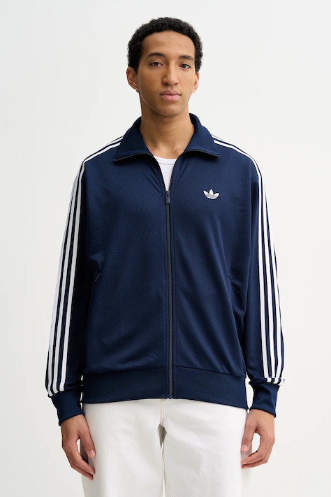 adidas Originals bluza Firebird męska kolor niebieski gładka KD4077