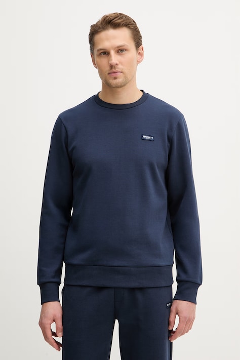 Hackett London bluza męska kolor granatowy melanżowa HM5800089