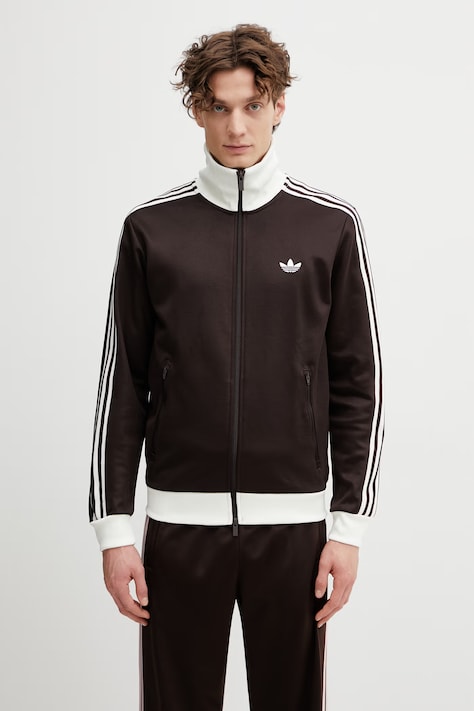 adidas Originals bluza Beckenbauer męska kolor brązowy gładka KE1665