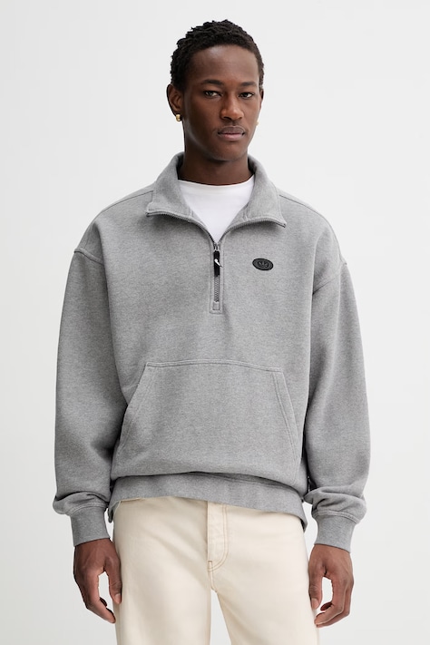 Хлопковая кофта adidas Originals цвет серый меланж KS6852